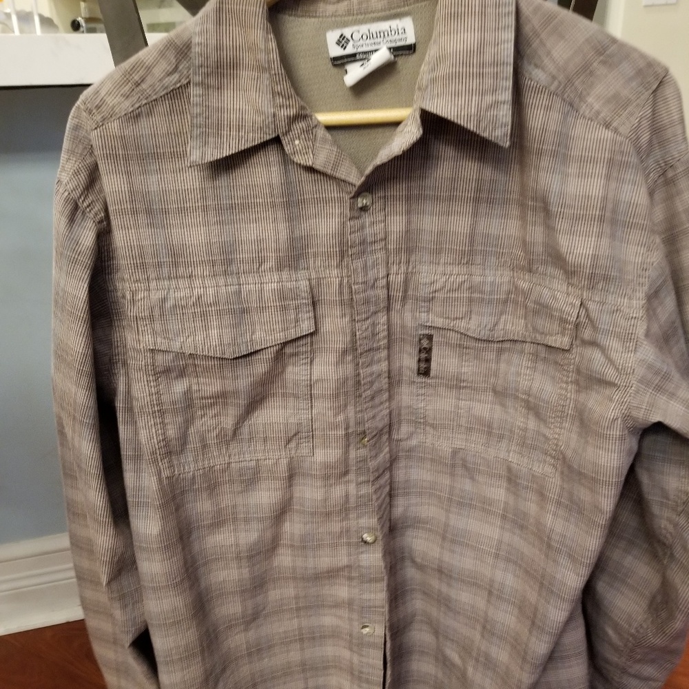 Columbia Omni-Shade Plaid Long Sleeve Shirt